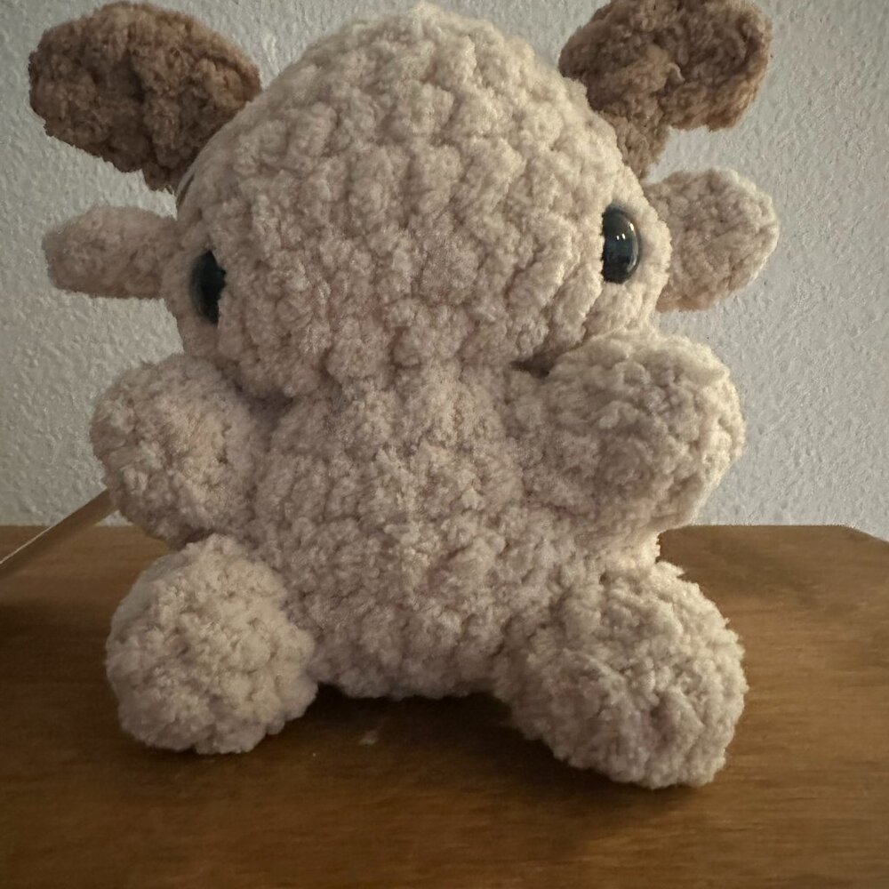Goats! Handcrafted Crocheted Stuffed Goats, 6" high